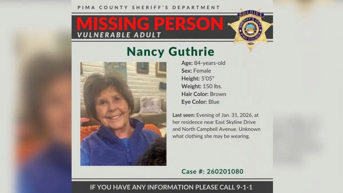 Image of Nancy Guthrie's alleged kidnappers demanded millions in ransom.