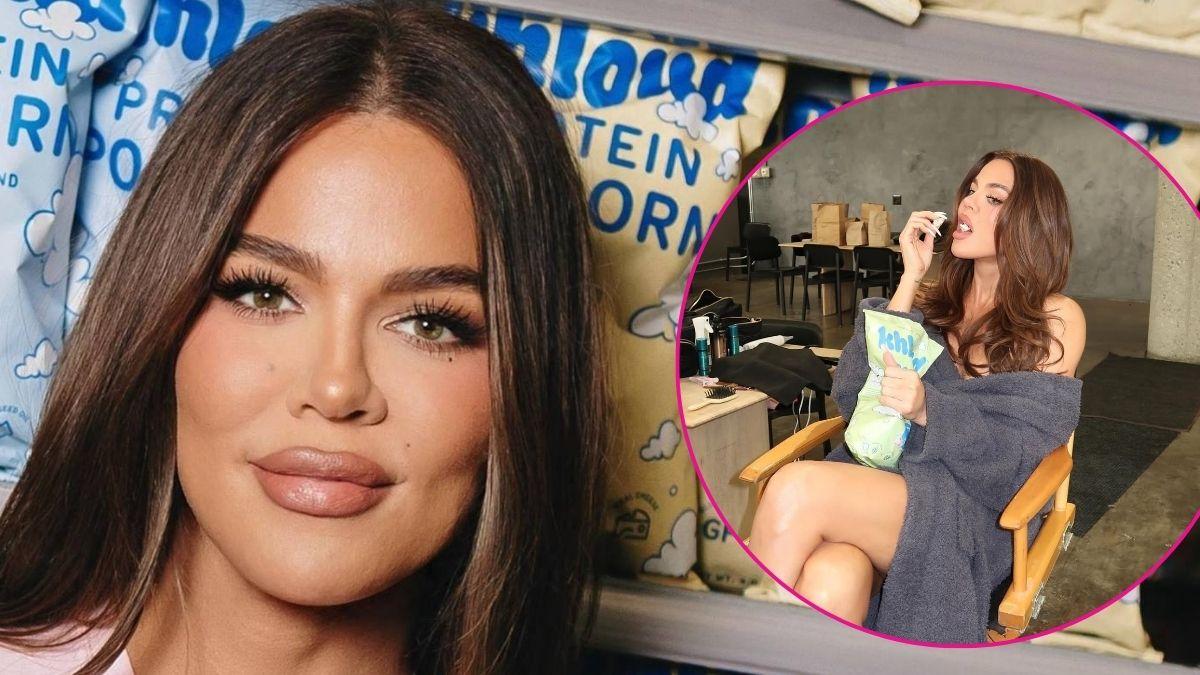 khloe kardashian poses robe only photos