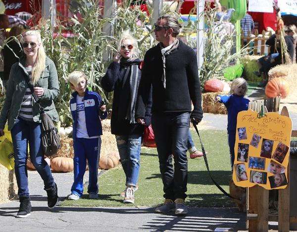 Gwen Stefani and family