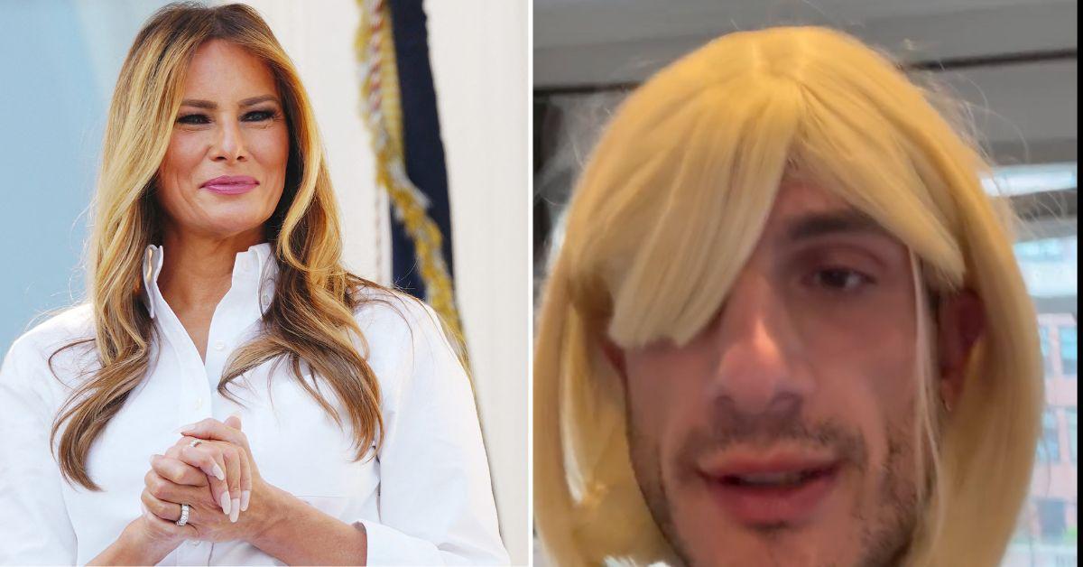 Composite photo of Melania Trump and Jack Schlossberg