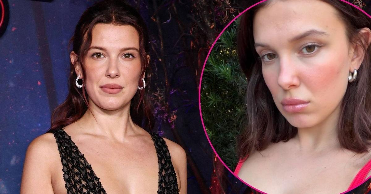 Millie Bobby Brown Flaunts Midriff in Flirty Red Tank and Mini Shorts: Photos
