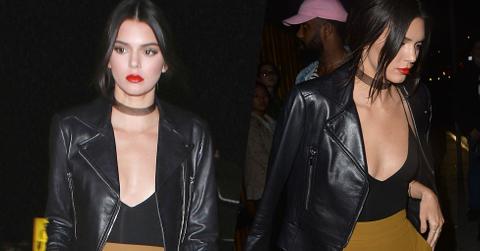 kendall jenner wearing low cut top