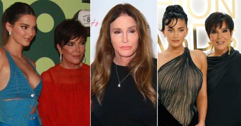 kylie kendall jenner side kris caitlyn tension family