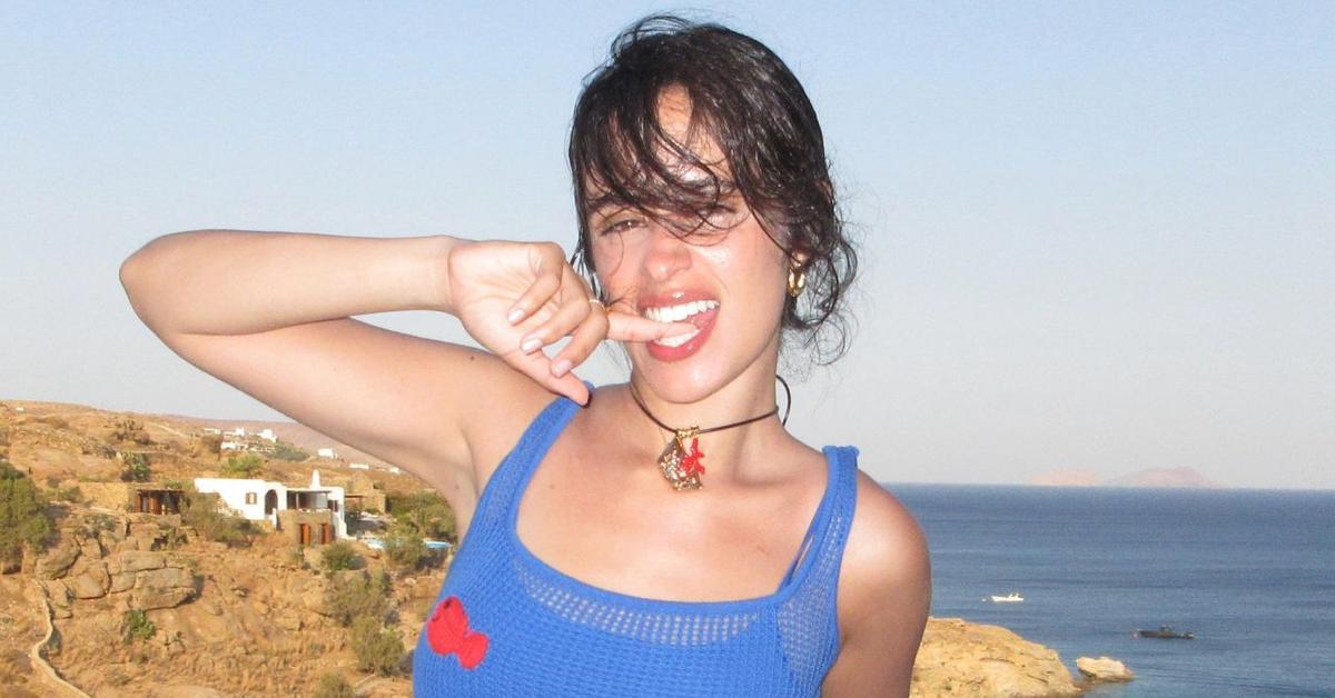 Camila Cabello Soaks Up the Sun in Skimpy Blue String Bikini During Lavish Greece Vacation: Photos
