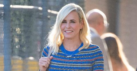 Chelsea Handler Covers Boobs With Surgical Masks While Working Out