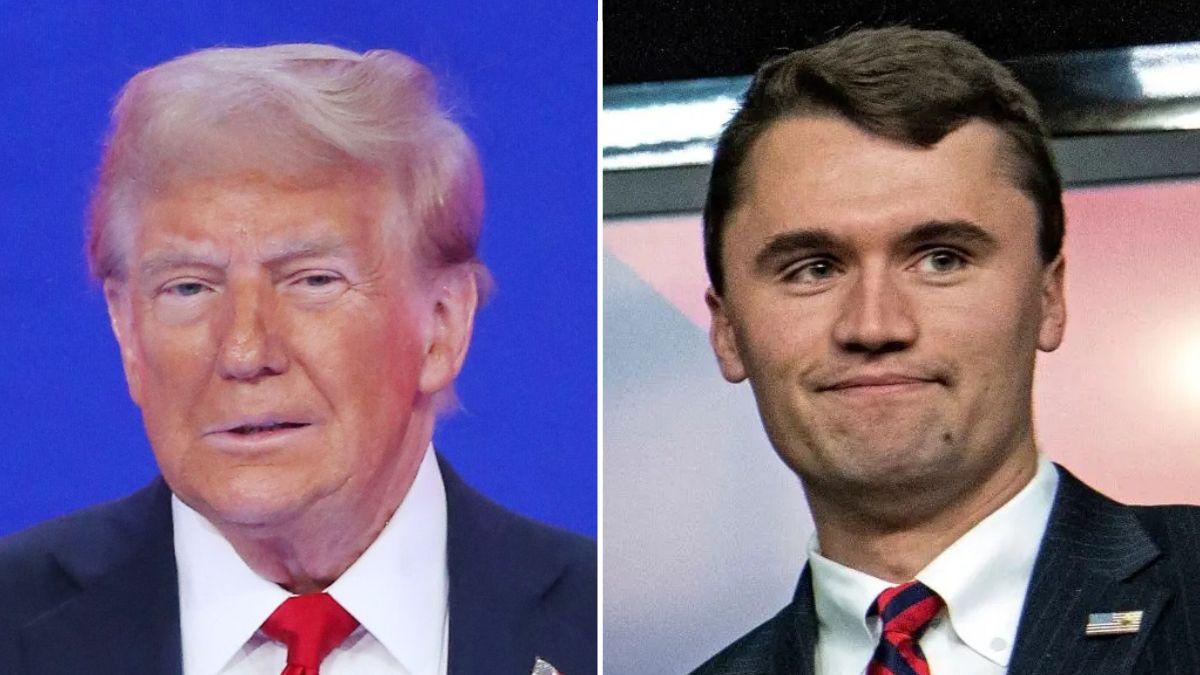 Photo of Donald Trump and Charlie Kirk