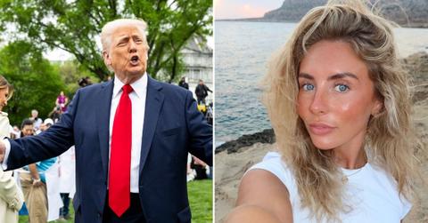 Composite photo of Donald Trump and Bonnie Blue.