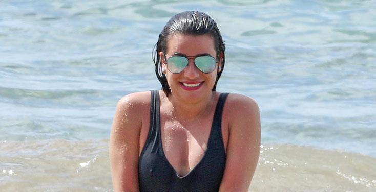 lea michele fat depressed