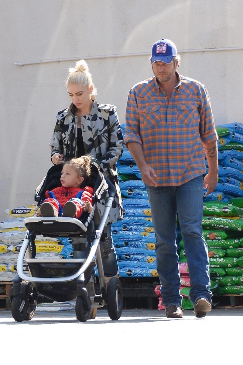 *EXCLUSIVE* Gwen Stefani and Blake Shelton take a trip to Home Depot