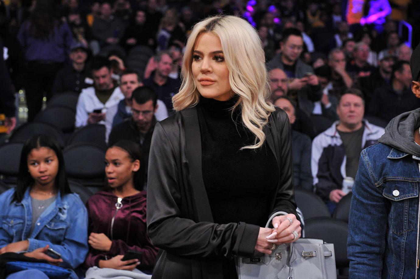 Khloe Kardashian At A Basketball Game Nose Job