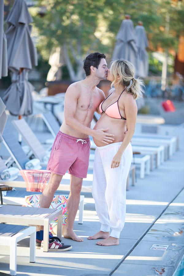 pregnant ali fedotowsky bikini