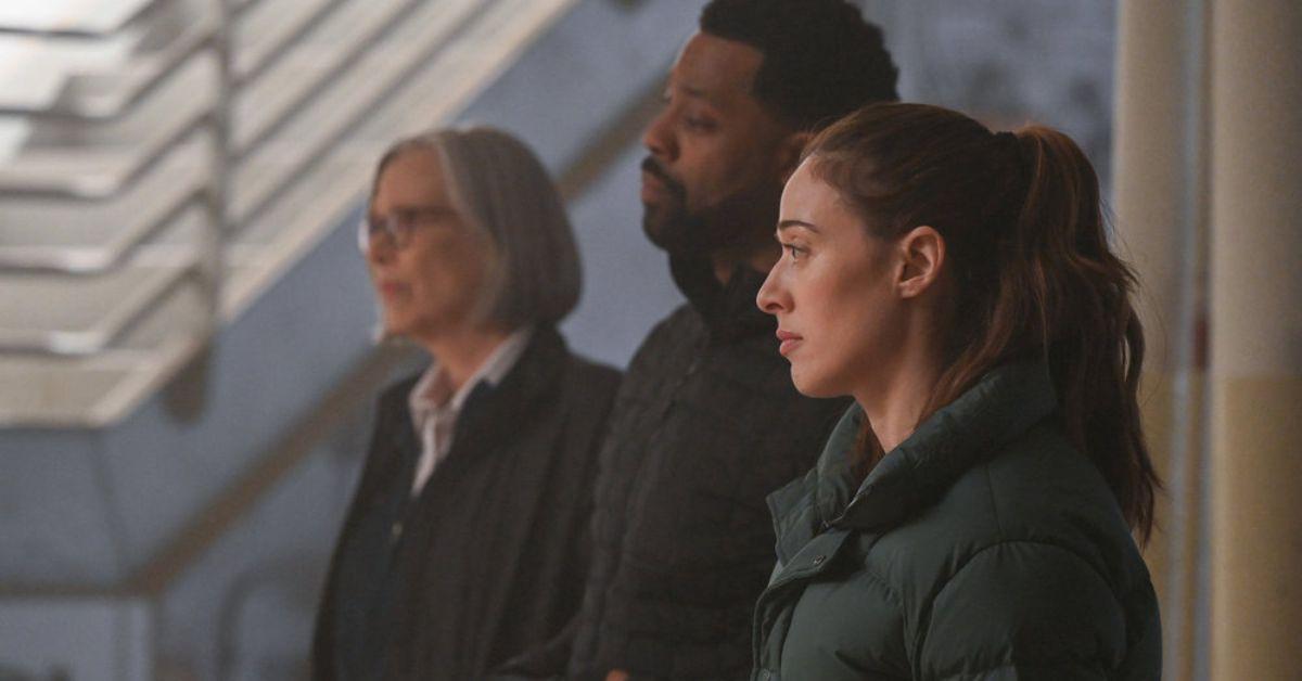 Photo of Amy Morton, LaRoyce Hawkins and Marina Squerciati