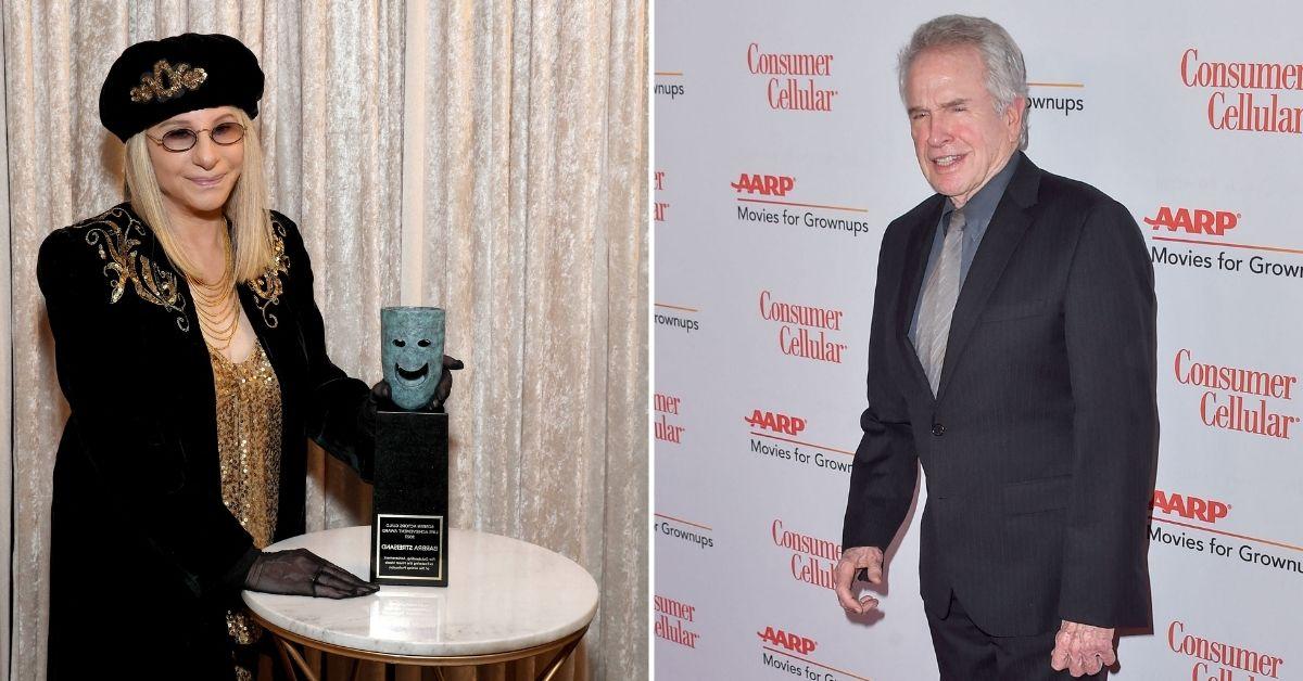 Composite photo of Barbra Streisand and Warren Beatty