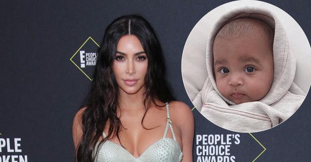 Kim Kardashian On Red Carpet Son Psalm West Inset