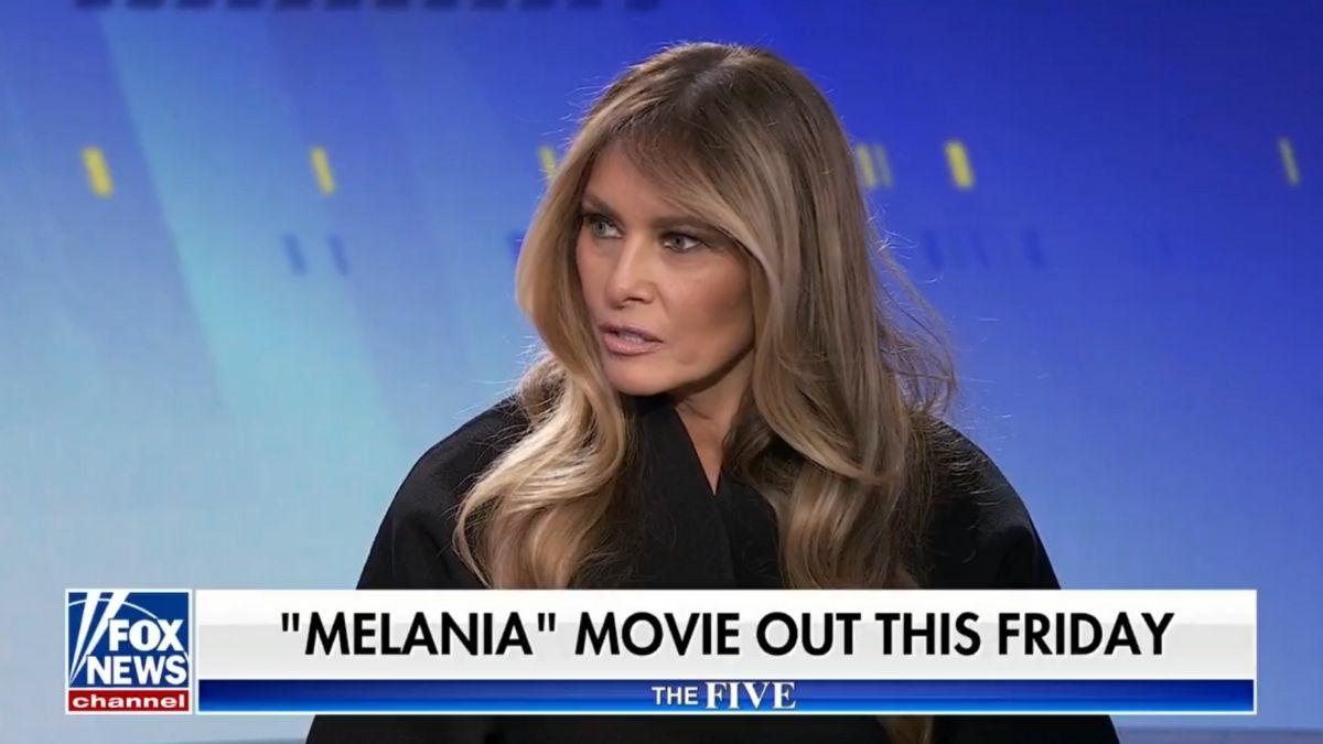 image of Melania Trump promoted her new documentary on Fox News.