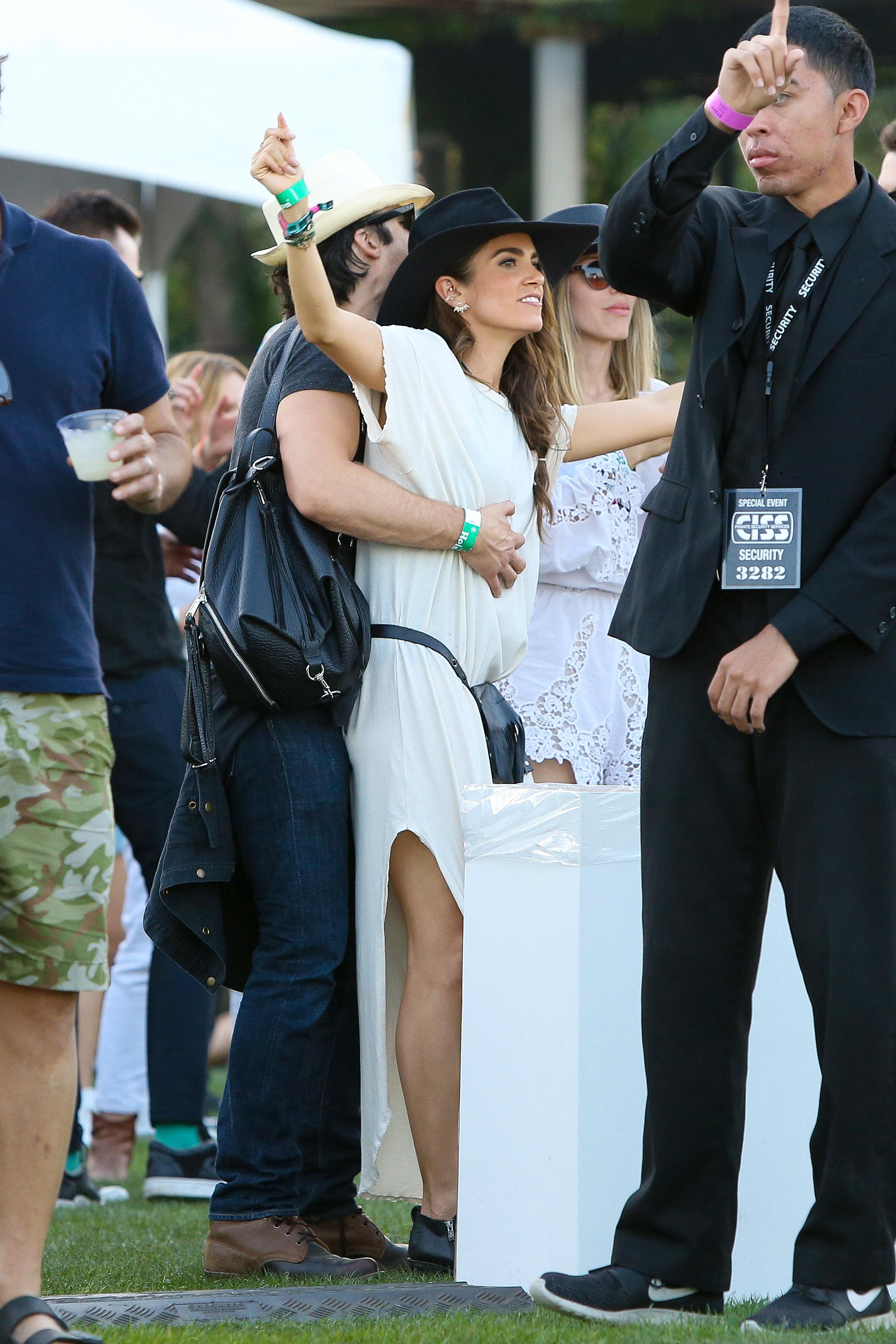 Nikki Reed and Ian Somerhalder express their love at Coachella