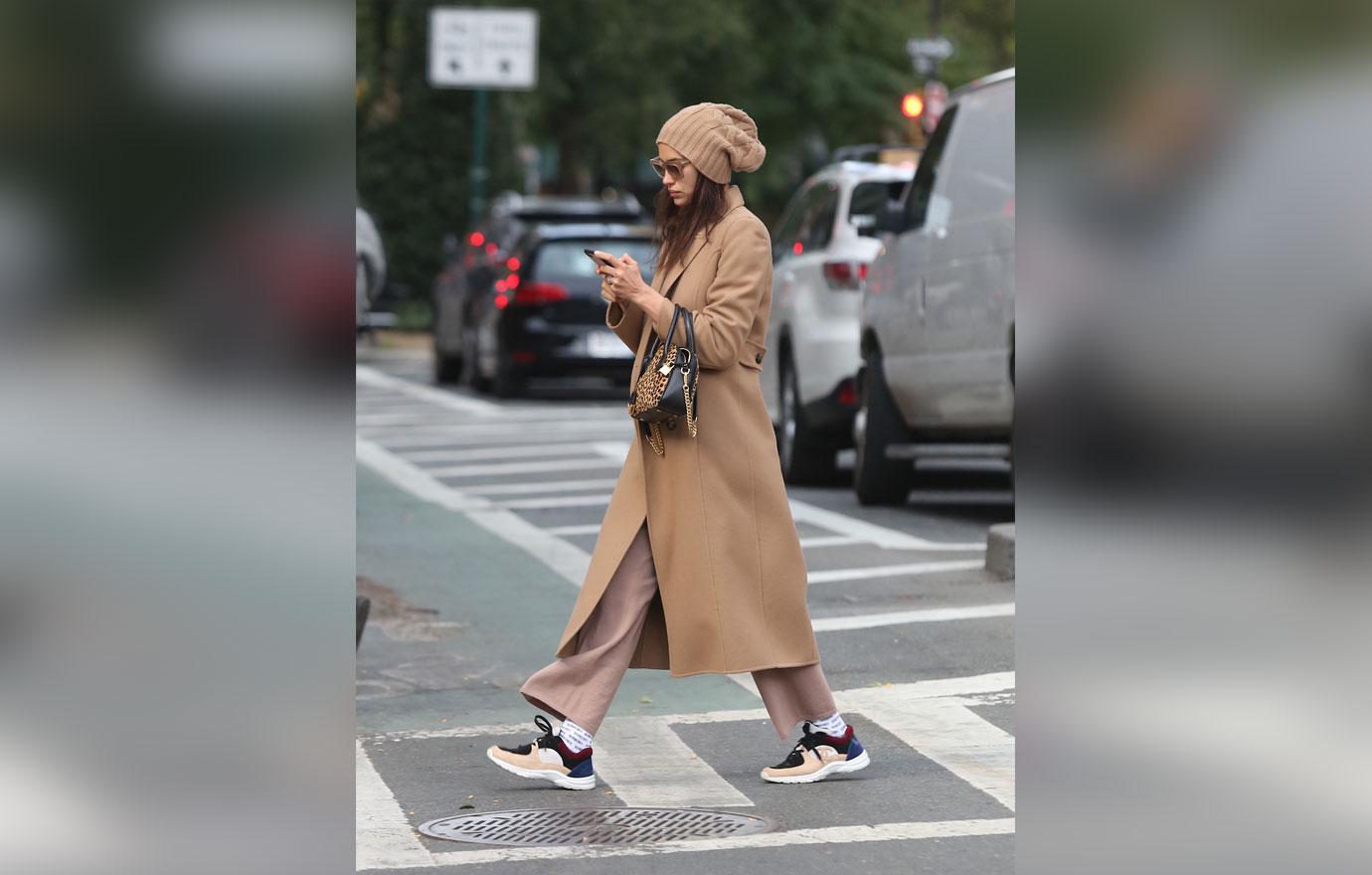 Irina Shayk out in the West Village With Daughter Lea