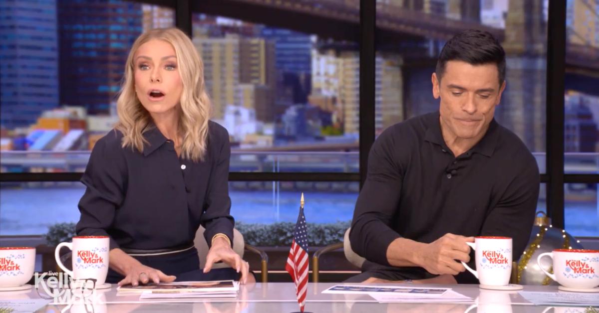 Image of Mark Consuelos and Kelly Ripa had 'fun' celebrating the holidays with their colleagues.