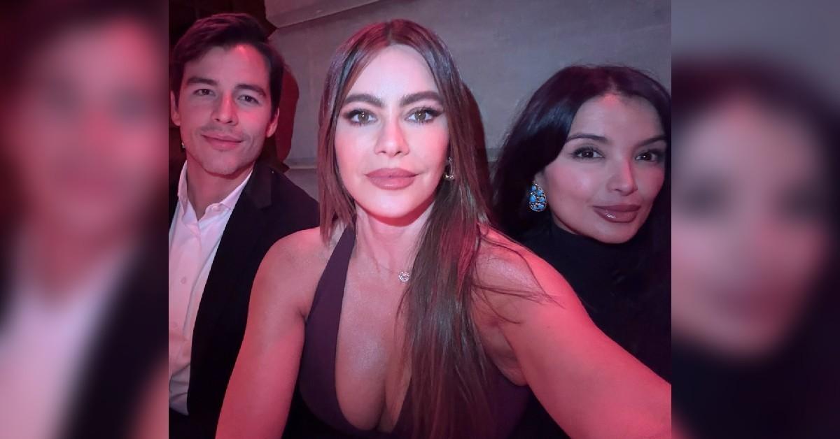 sofia vergara cleavage new years eve paris  challenging photos