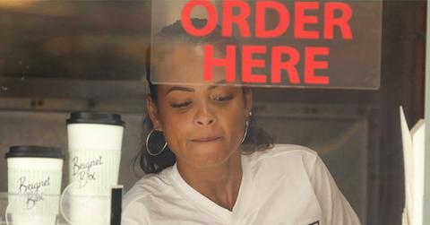 //Christina Milian Working Food Truck PP