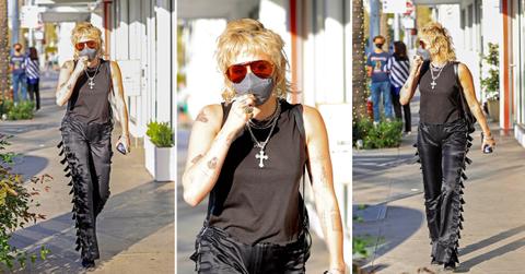 miley cyrus rocks stylish outfit while out in beverly hills okf