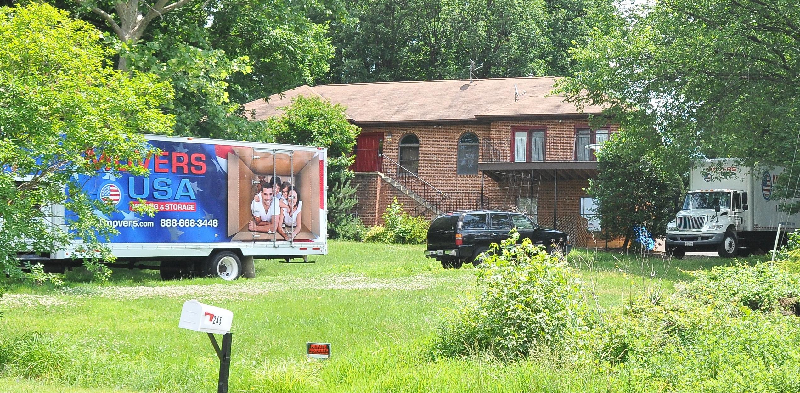 Moving trucks spotted outside Josh Duggars Maryland home