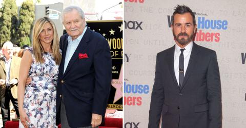 jennifer anistons ex justin theroux consoling dads death talk every day