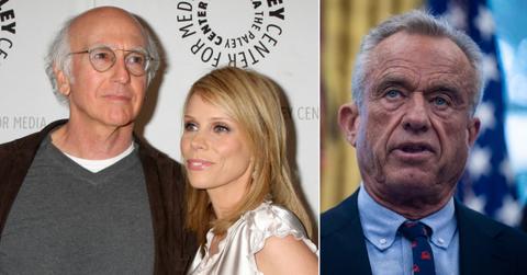 Split photo of of Larry David, Cheryl Hines and Robert F. Kennedy Jr.