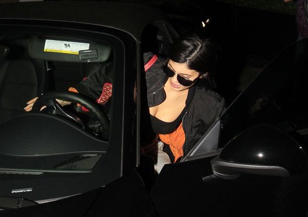 kylie jenner leaving epione skin salon