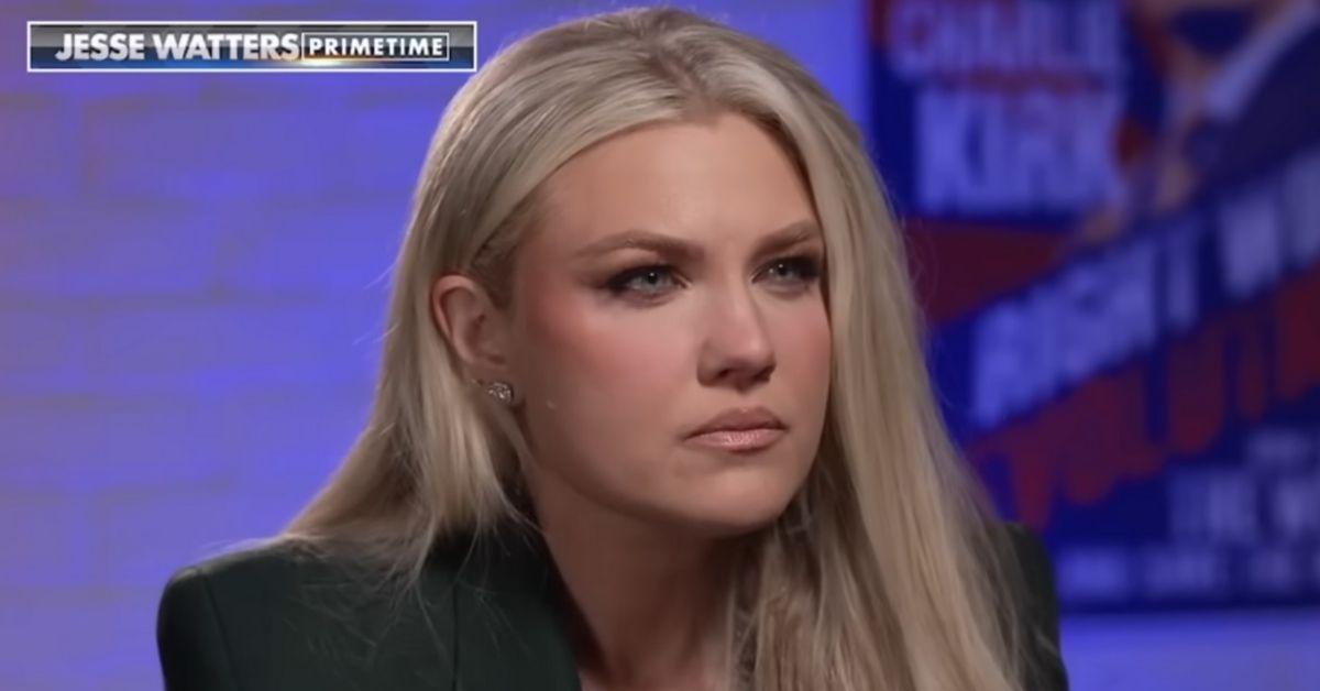 image of Erika Kirk gave her first TV interview since the tragic death of her husband, Charlie Kirk.