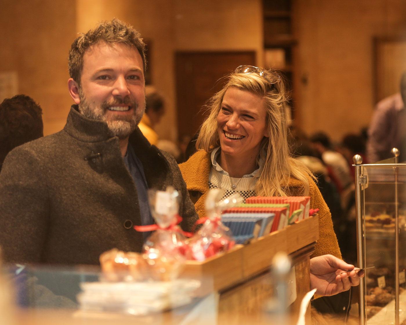 Ben Affleck and girlfriend Lindsay Shookus go for coffee after lunch.