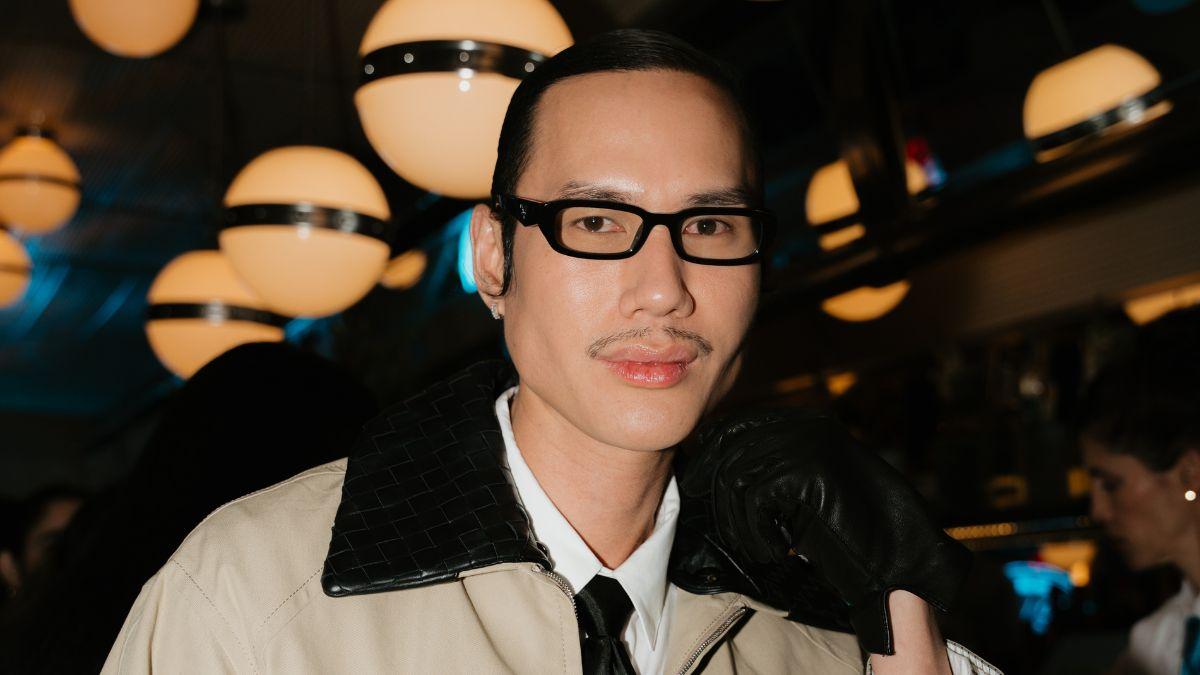 Image of Patrick Ta says 'backstage is where the magic really happens' during NYFW.