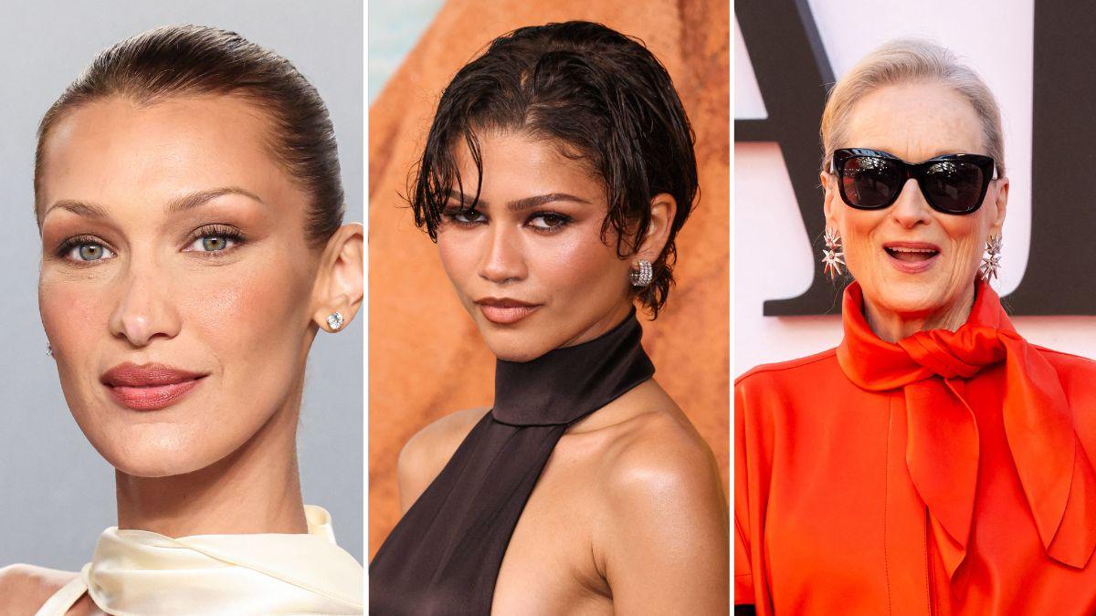 Composite photo of Bella Hadid, Zendaya and Meryl Streep.