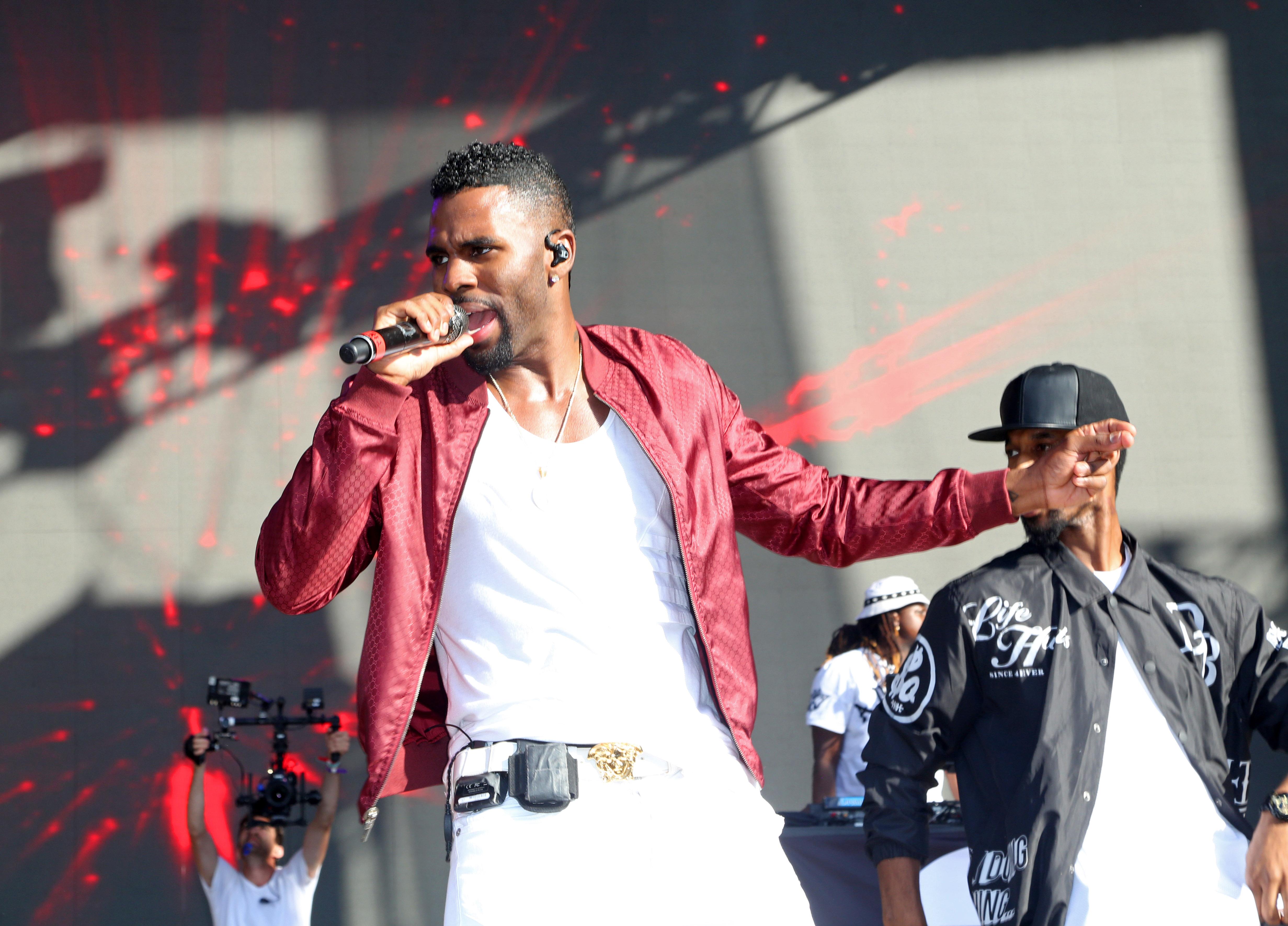 Jason Derulo onstage at the Billboard &#8216;Hot 100&#8217; Music Festival in Jones Beach, NYC