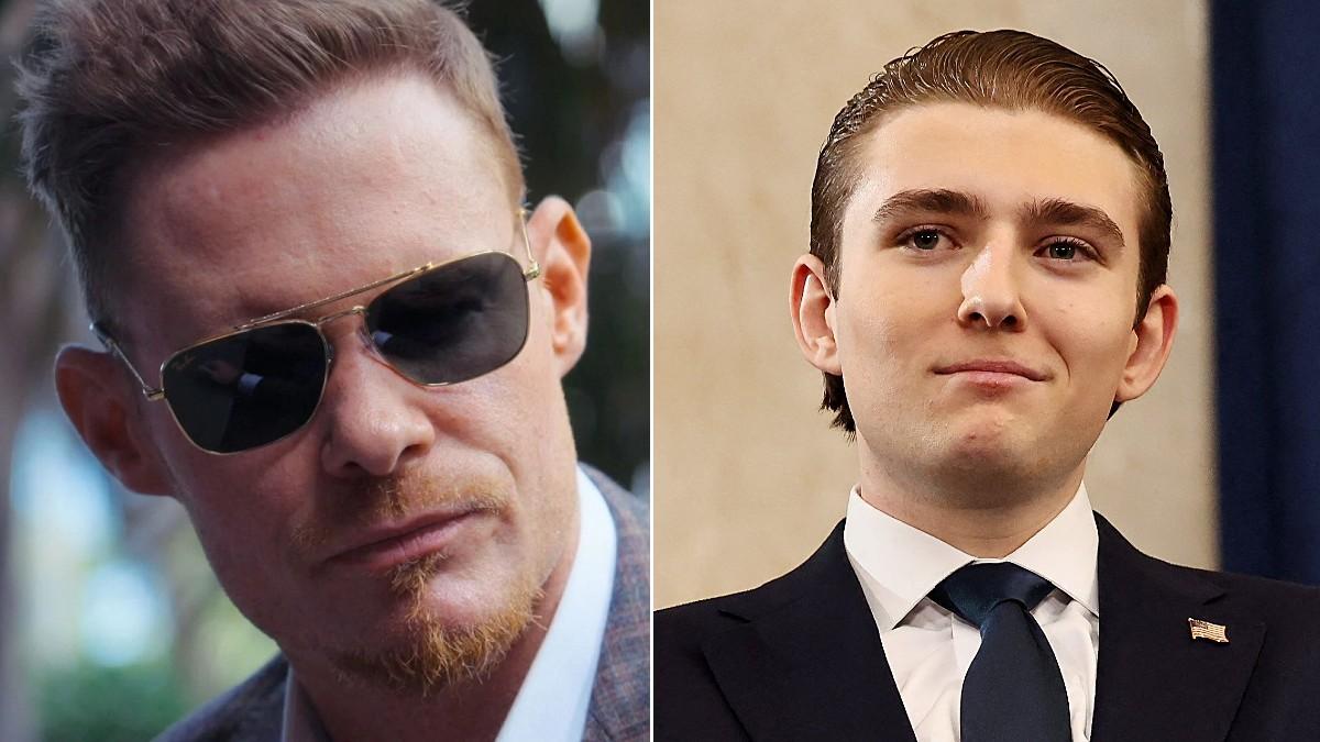 split of Justin Waller and Barron Trump. 