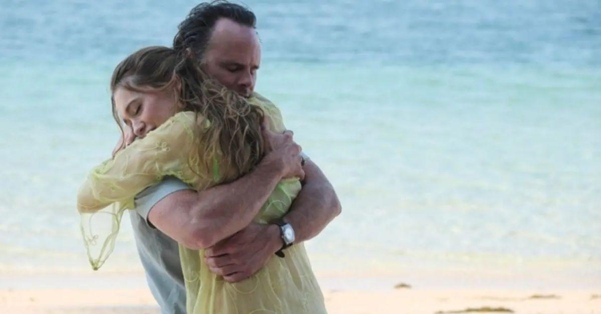 Photo of Walton Goggins and Aimee Lou Wood