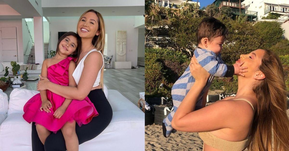 Composite photos of Catherine Paiz and her children, Steel and Elle McBroom