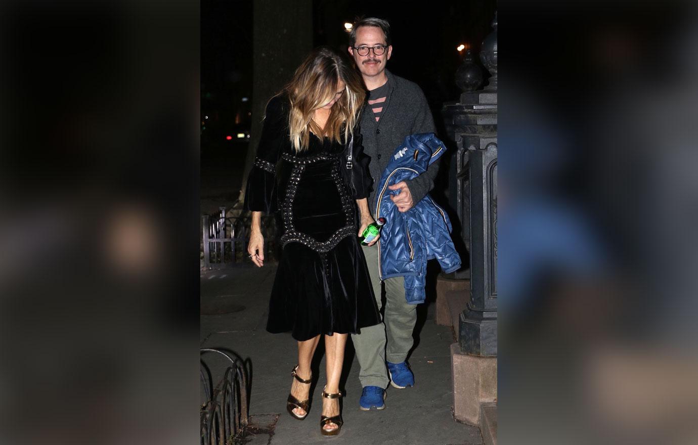 Sarah Jessica Parker and Matthew Broderick look tired after an event in NYC