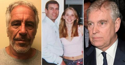 photo of Prince Andrew, Jeffrey Epstein and Virginia Giuffre