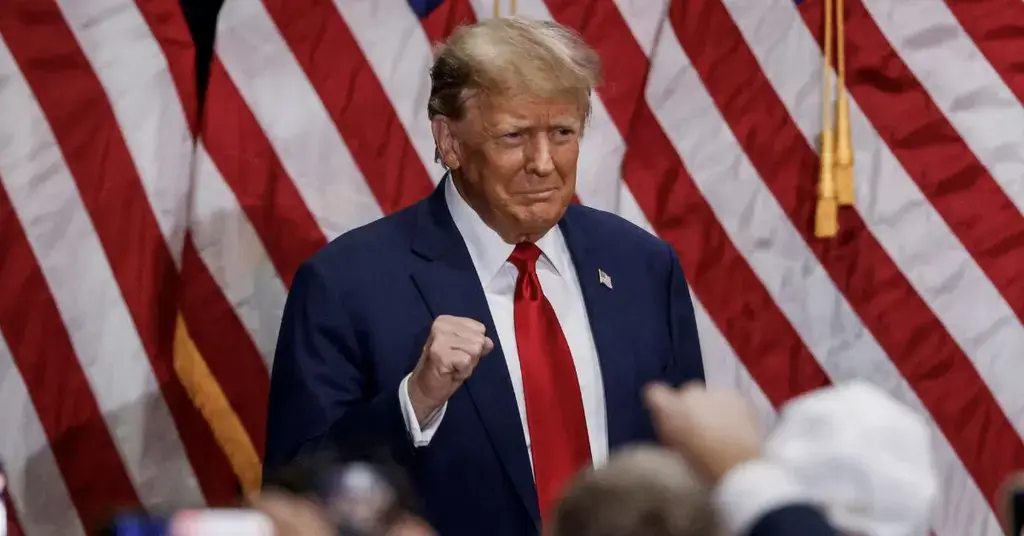 Former President Donald Trump at a rally in Florida