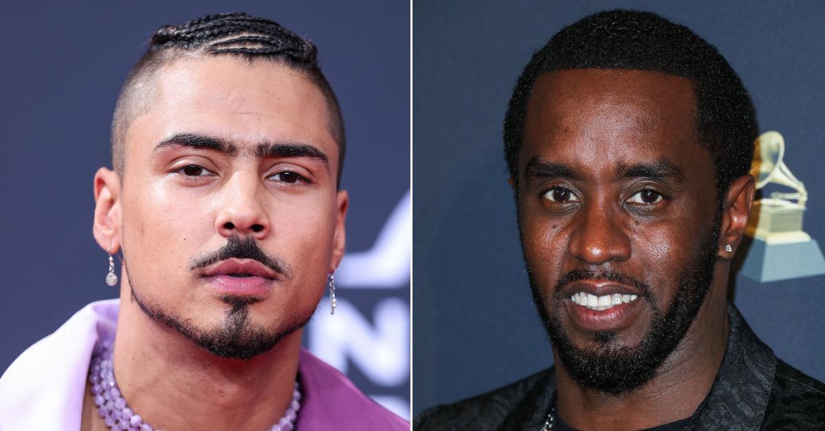 Photo of Quincy Brown; picture of Sean 'Diddy' Combs.