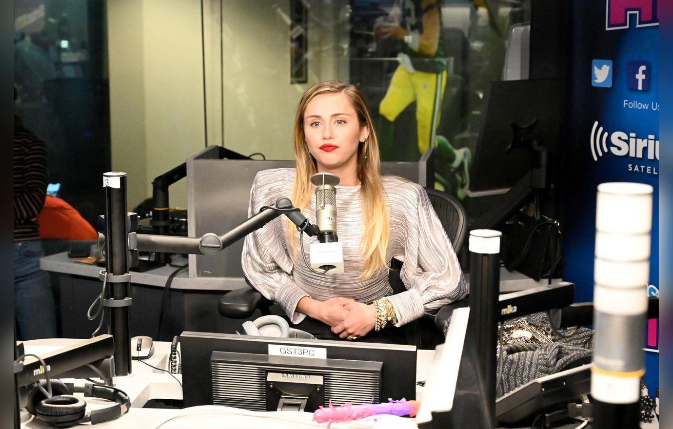 Miley Cyrus Visits The SiriusXM Studios In New York City