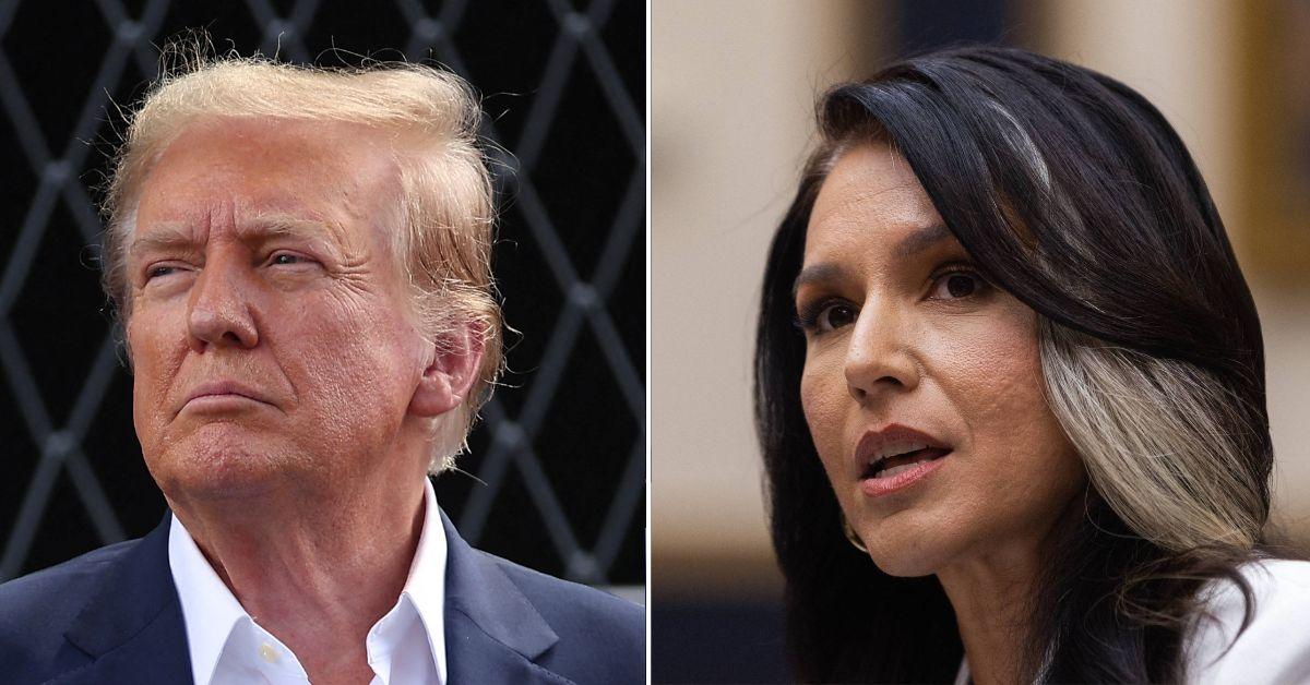 Composit photo of Donald Trump and Tulsi Gabbard