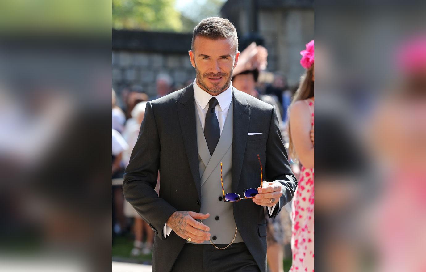 David beckham at royal wedding