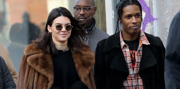 Kendall Jenner and ASAP Rocky Out in Paris January 2017