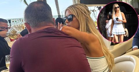 christina haack short tennis skirt new boyfriend chris pp