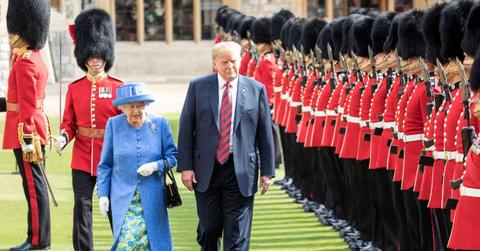 Photo of Queen Elizabeth II and Donald Trump