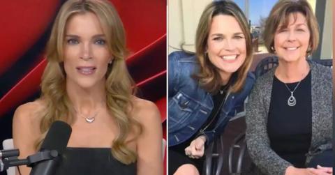 image split of Savannah and Nancy Guthrie and Megyn Kelly