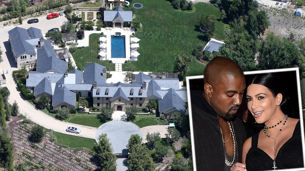 Kim kardashian kanye west home renovations hidden hills mansion closet