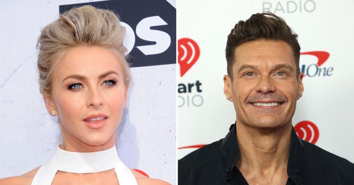 image of Ryan Seacrest and Julianne Hough dated from 2010 to 2013.